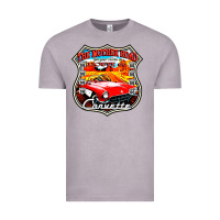Vintage Zinc CLASSIC CARS ROUTE 66 Vintage Tee - artisFamous