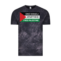 Cloud Black end is.rae.li apartheid free pales  flag  t shirt Vintage Tee - artisFamous