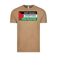 Vintage Coffee end is.rae.li apartheid free pales  flag  t shirt Vintage Tee - artisFamous