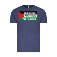 Vintage Denim end is.rae.li apartheid free pales  flag  t shirt Vintage Tee - artisFamous