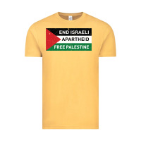 Vintage Mustard end is.rae.li apartheid free pales  flag  t shirt Vintage Tee - artisFamous