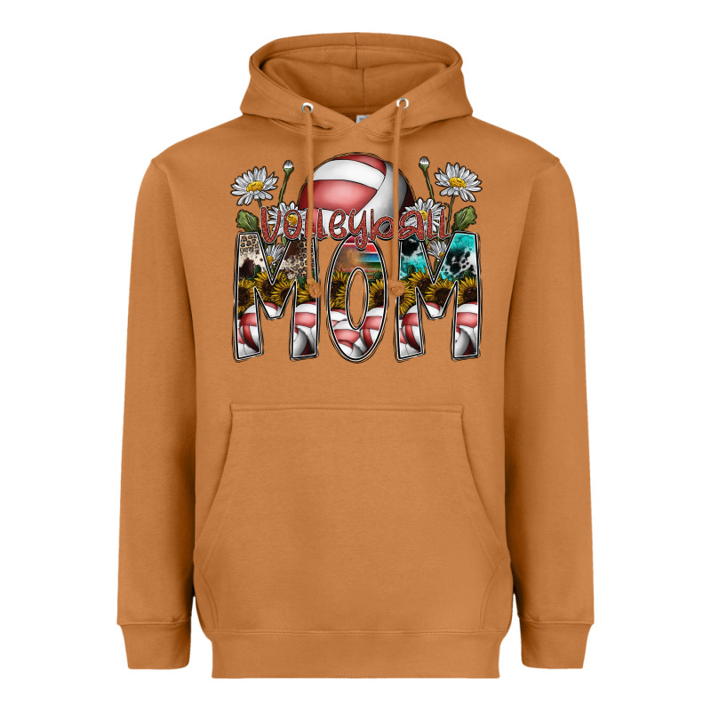 Volleyball Mom Heavyweight Hoodie by SublimationCraftShop | Teevron