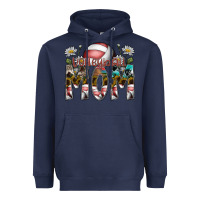 Navy volleyball mom Heavyweight Hoodie - SublimationCraftShop