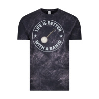 Cloud Black Banjo Bluegrass Music Traditional Musician Funny Gift Vintage Tee - artisFamous
