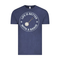 Banjo Bluegrass Music Traditional Musician Funny Gift Vintage Tee | Teevron