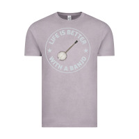 Vintage Zinc Banjo Bluegrass Music Traditional Musician Funny Gift Vintage Tee - artisFamous
