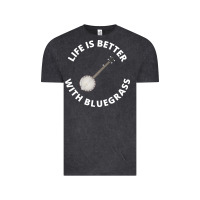 Vintage Black Banjo Bluegrass Music Traditional Musician Funny Gift Vintage Tee - artisFamous