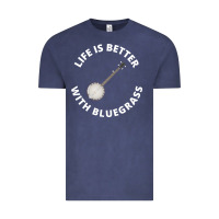 Vintage Denim Banjo Bluegrass Music Traditional Musician Funny Gift Vintage Tee - artisFamous