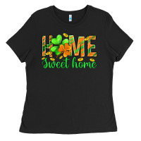 Black st.patrick home sweet home Ladies Tee - BundleAndBundleShop