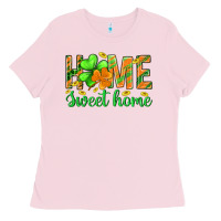 Bubblegum Pink st.patrick home sweet home Ladies Tee - BundleAndBundleShop