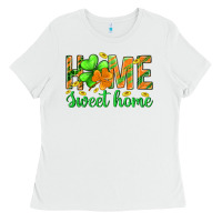 White st.patrick home sweet home Ladies Tee - BundleAndBundleShop