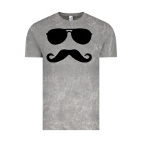 Moustache And Sunglasses Vintage Tee | Teevron