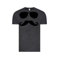 Vintage Black moustache and sunglasses Vintage Tee - artisFamous
