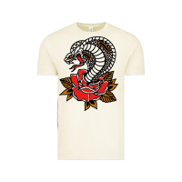 Vintage Arctic the king cobra snake and rose Vintage Tee - artisFamous