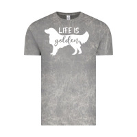 Cloud Rock golden retriever - life is golden white Vintage Tee - artisFamous