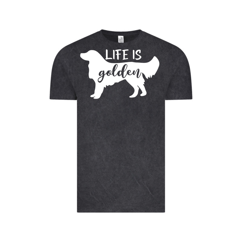 Golden Retriever - Life Is Golden White Vintage Tee by artisFamous | Teevron
