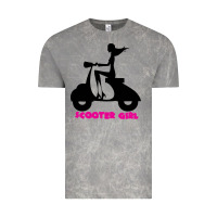 Cloud Rock scooter girl Vintage Tee - artisFamous