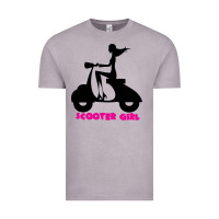 Vintage Zinc scooter girl Vintage Tee - artisFamous