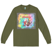 Army Green anxiety on tumbler Long Sleeve Tee - TumblerDesignByShophia