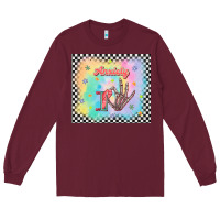 Burgundy anxiety on tumbler Long Sleeve Tee - TumblerDesignByShophia