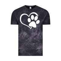 Dog Dad Mom Puppy Shirt Love Dogs Paw Print Heart Women Men  Shirt Vintage Tee | Teevron