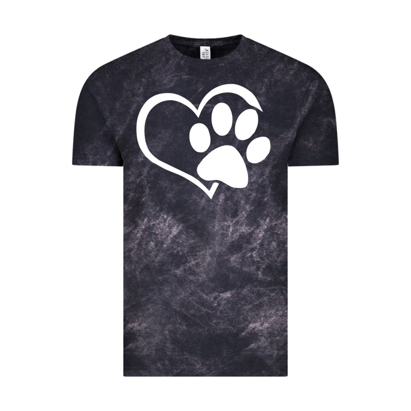 Dog Dad Mom Puppy Shirt Love Dogs Paw Print Heart Women Men  Shirt Vintage Tee by artisFamous | Teevron