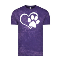 Cloud Purple dog dad mom puppy shirt love dogs paw print heart women men  shirt Vintage Tee - artisFamous