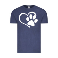 Vintage Denim dog dad mom puppy shirt love dogs paw print heart women men  shirt Vintage Tee - artisFamous