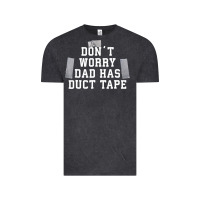 Don't Worry Dad Has Duct Tape Funny Saying Gift T Shirt Vintage Tee | Teevron