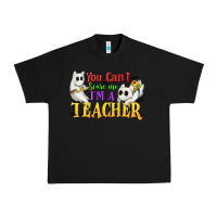 Black You Can't Scare Me I'm a Teacher Urban Heavy Tee - texasbilliewilder