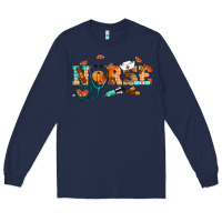 Navy fall nurse Long Sleeve Tee - RanaPortraitStore