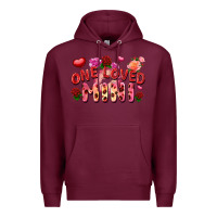 Burgundy one loved mini Premium Hoodie - FaDigitalArtStudio