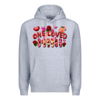 Heather Grey one loved mini Premium Hoodie - FaDigitalArtStudio