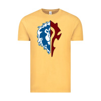 Vintage Mustard WORLD OF WARCRAFT MISTS OF PANDARIA HORDE Vintage Tee - artisFamous