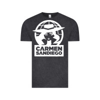 Vintage Black carmen sandiego Vintage Tee - artisFamous