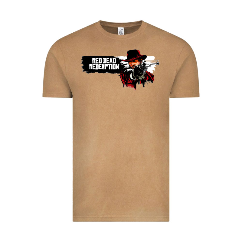 Red Dead Redemption 2 Red Moon Cowboy Vintage Tee by artisFamous | Teevron