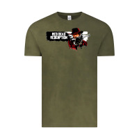 Vintage Olive Red Dead Redemption 2 Red Moon Cowboy Vintage Tee - artisFamous