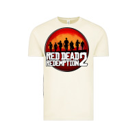 Vintage Arctic Red Dead Redemption 2 Red Moon Cowboy Vintage Tee - artisFamous