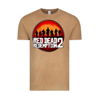 Vintage Camel Red Dead Redemption 2 Red Moon Cowboy Vintage Tee - artisFamous