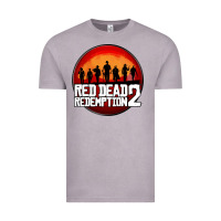 Vintage Zinc Red Dead Redemption 2 Red Moon Cowboy Vintage Tee - artisFamous