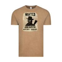 Vintage Coffee Red Dead Redemption 2 Red Moon Cowboy wanted john marston Vintage Tee - artisFamous