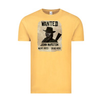 Vintage Mustard Red Dead Redemption 2 Red Moon Cowboy wanted john marston Vintage Tee - artisFamous
