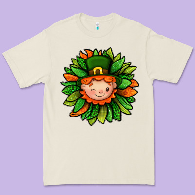 St. Patricks Sunflower With Dwarf Premium Tee Designed By Bundleandbundleshop