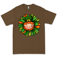 Cacao St. Patricks Sunflower With Dwarf Premium Tee - BundleAndBundleShop