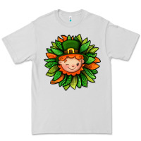 Dove Grey St. Patricks Sunflower With Dwarf Premium Tee - BundleAndBundleShop