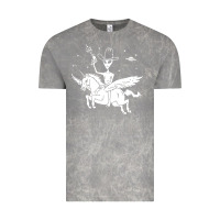Cloud Rock alien riding unicorn  cool ufo cowboy Vintage Tee - artisFamous