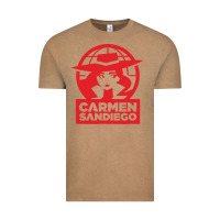 Vintage Coffee carmen sandiego Vintage Tee - artisFamous