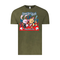Vintage Olive reel big fish candy coated fury Vintage Tee - artisFamous
