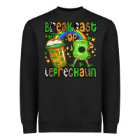 Black St. Patrick's Breakfast of leprechaun Heavyweight Sweatshirt - OliviaCreatesArt