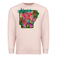 Pale Pink arkansas Premium Sweatshirt - SublimationCraftShop